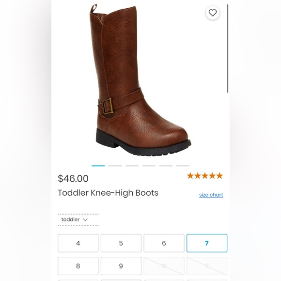 Toddler knee-high boots - Picture 6 of 7